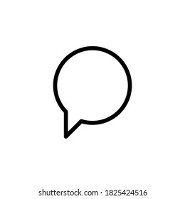 Chat icon symbol vector on white background