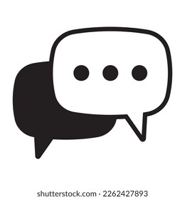 Chat icon. Talk bubble speech sign. Comment icon. Message, speech bubble vector icon.