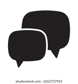 Chat icon. Talk bubble speech sign. Comment icon. Message, speech bubble vector icon.