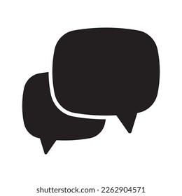 Chatsymbol. Sprich: "Blase" Kommentar-Symbol. Nachricht, Sprachblase, Vektorsymbol.