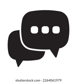 Chat icon. Talk bubble speech sign. Comment icon. Message, speech bubble vector icon.