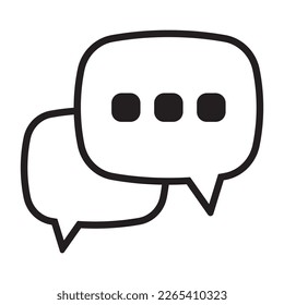 Chat icon. Talk bubble speech sign. Comment icon. Message, speech bubble vector icon.