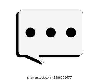 Chat icon. Talk bubble speech icon. Blank empty bubbles set.