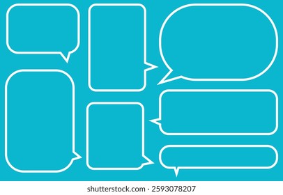 Chat icon. Talk bubble speech icon. Dialogue balloon icon. Vector illustration.