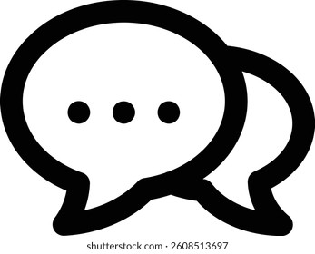 Chat icon. Talk bubble speech symbol.