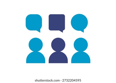 Chat icon. Talk bubble speech icon. Dialogue balloon icon.