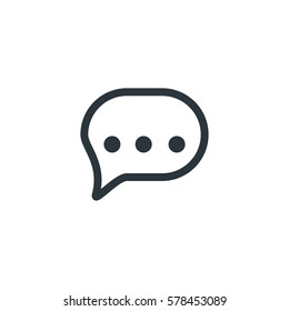 Chat Icon. Text Vector