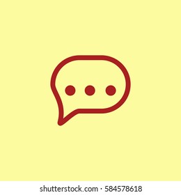 Chat Icon. Text Vector