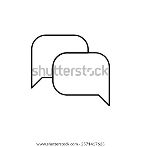 Chat icon Thin line vector