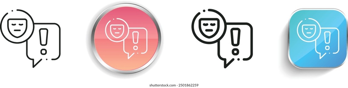 chat icon. Thin Linear, Regular and Button Style Design Isolated On White Background
