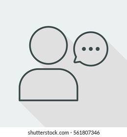 Chat icon - Thin series