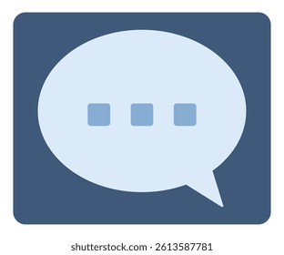 Chat icon in trendy flat design isolated on white background.