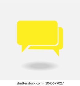 Chat Icon in trendy flat style isolated on grey background. Speech bubble symbol for your web site design, logo, app, UI. Vector illustration, EPS10.