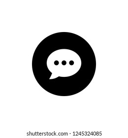 Chat Icon in trendy flat style isolated on white background. Speech bubble symbol for your web site design, 
