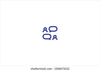 Chat icon in trendy flat style isolated on white background vector illustration