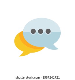 Chat Icon in trendy flat style isolated on white background. Speech bubble symbol for your web site design, logo, app, UI. Vector illustration, EPS10