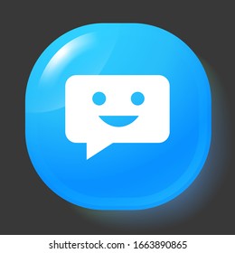Chat Icon in trendy flat style
