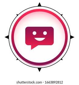 Chat Icon in trendy flat style