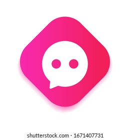 Chat Icon in trendy flat style