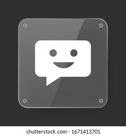 Chat Icon in trendy flat style