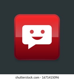 Chat Icon in trendy flat style