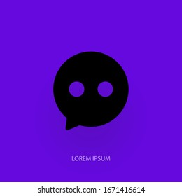 Chat Icon in trendy flat style