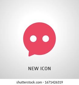 Chat Icon in trendy flat style