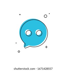 Chat Icon in trendy flat style