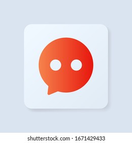 Chat Icon in trendy flat style