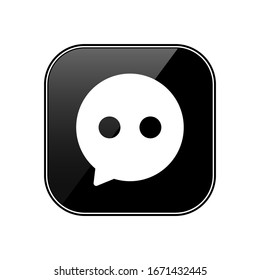 Chat Icon in trendy flat style