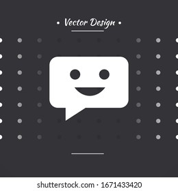 Chat Icon in trendy flat style