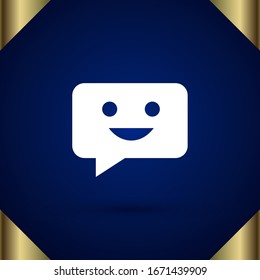 Icono de chat en estilo plano moderno