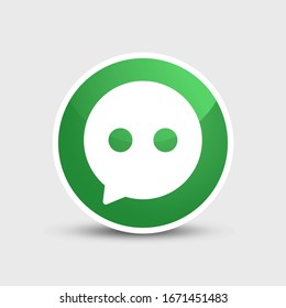 Chat Icon in trendy flat style
