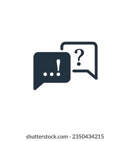 Chat icon in trendy flat style isolated on white background. comment vector icon symbol, conversation, dialogue for web and mobile applications.