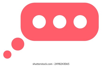 Chat icon in trendy flat style isolated on white background.