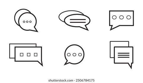 Chat-Symbol im trendigen, flachen Stil, einzeln auf grauem Hintergrund. Sprachblasensymbol für Ihr Website-Design, Logo, App, UI. Vektorgrafik, EPS10.