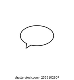 Chat Icon in trendy flat style isolated on grey background. Speech bubble symbol for your web site design, logo, app, UI. Vector illustration