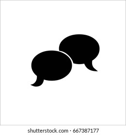 Chat Icon in trendy flat style isolated on grey background. Speech bubble symbol for your web site design, logo, app