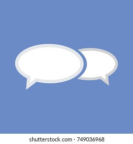 Chat Icon in trendy flat style  Speech bubble symbol for your web site design, logo, app, UI. Vector illustration, sms chat bubbles