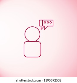 Chat icon vector