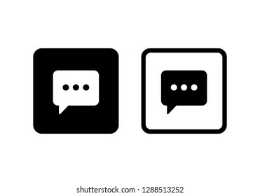 Chat icon vector