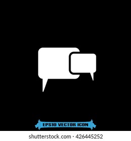 Chat icon vector