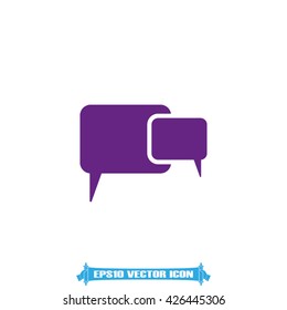Chat icon vector