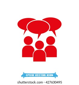 Chat icon vector