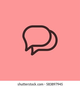 Chat icon vector