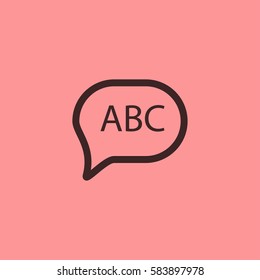 Chat icon vector