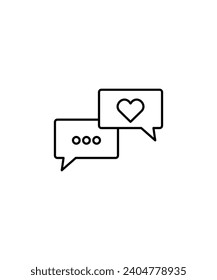 chat icon, vector best line icon.