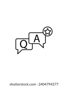 Chat-Symbol, Vektorsymbol mit der besten Linie.