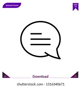 Chat icon  vector . Best modern, simple, isolated, dialogue-set , logo, flat icon for website design or mobile applications, UI / UX design vector format