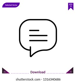 Chat icon  vector . Best modern, simple, isolated, dialogue-set , logo, flat icon for website design or mobile applications, UI / UX design vector format
